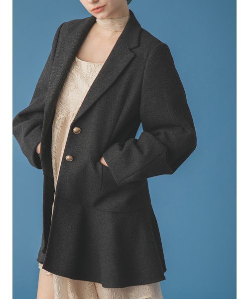 FURFUR（ファーファー） コート チェスターコート ツイードフレ