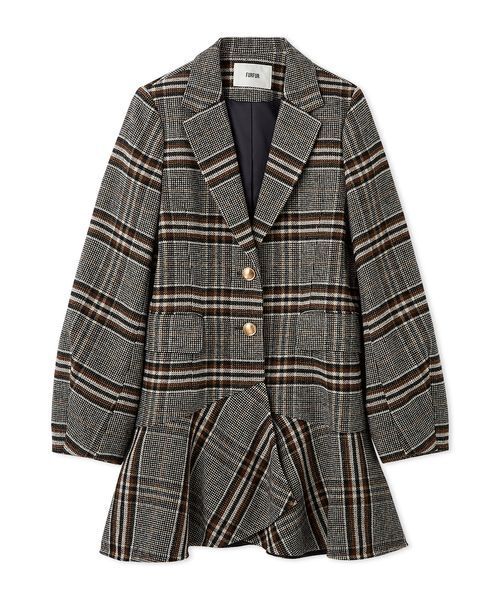 FURFUR（ファーファー） コート チェスターコート ツイードフレ
