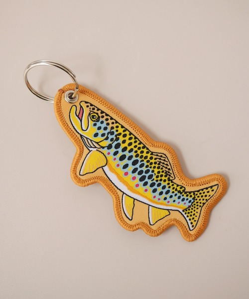 キーホルダー 「 Sowel. / ソエル 」 魚 モチーフ 刺繍 キーリング