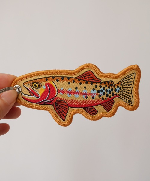キーホルダー 「 Sowel. / ソエル 」 魚 モチーフ 刺繍 キーリング