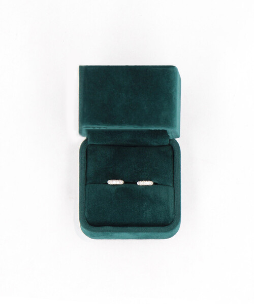 ピアス Pave hoop earrings/パヴェフープピアス/パヴェフープイヤリング レディース