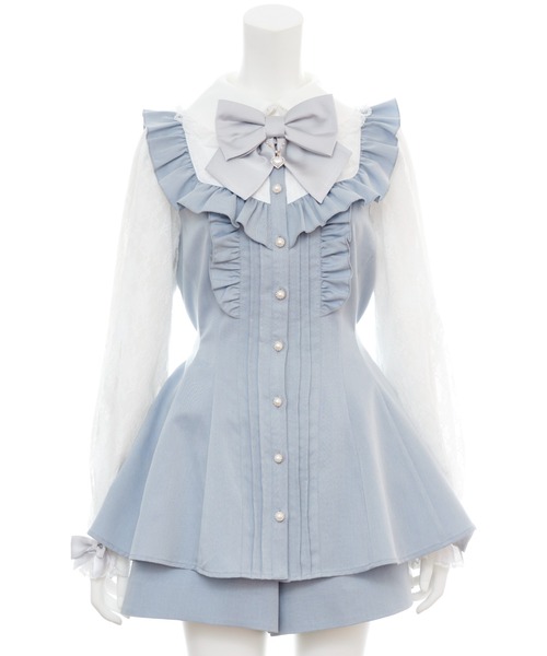 「Secret Honey」 セットアップ MEDIUM ライトブルー レディース_画像9