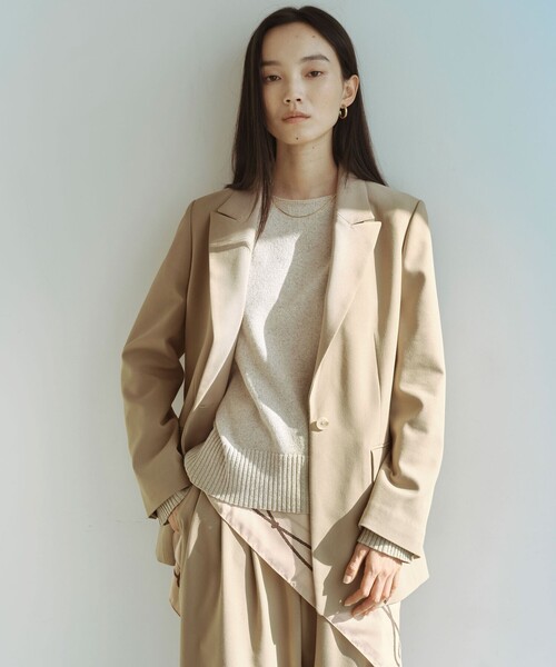 美品ランバンコレクションテーラードジャケット ベージュ LANVIN COLLECTION ランバン】 テーラードジャケット 日本製 - メルカリ
