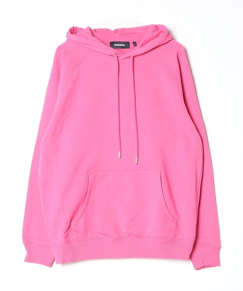 DIESEL（ディーゼル） プルオーバーパーカー L ピンク メンズ