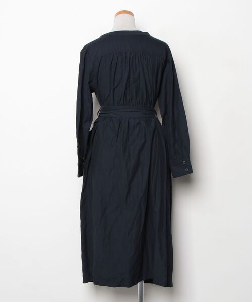 「SLOBE IENA」 長袖ワンピース 40 ネイビー レディース_画像2