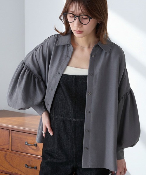 【売り切り価格】 DSC / ボリュームスリーブコートシャツ 38 DOUBLE STANDARD CLOTHING - 【売り切り価格】 DSC / ボリューム