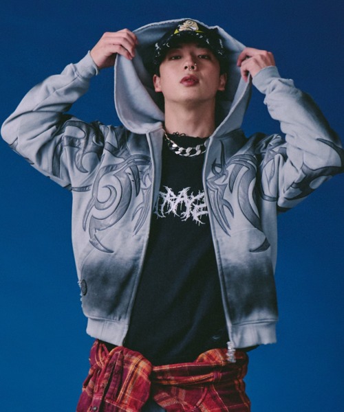 GALFY（ガルフィー） パーカー 「GALFY」汚れ部族パーカー