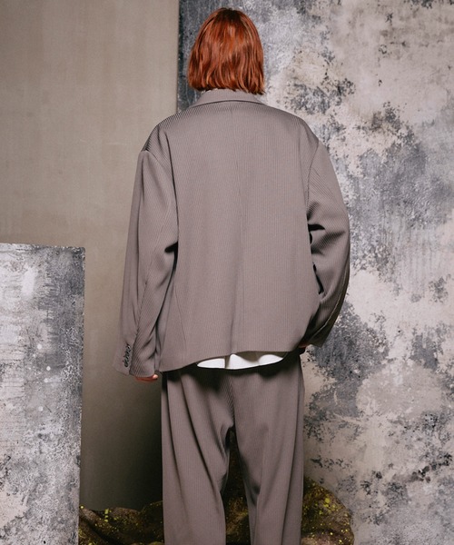 MAISON SPECIAL グレー テーラードジャケット スーツセットアップL MAISON SPECIAL - オーバー テーラードジャケット - Wool Mix Prime
