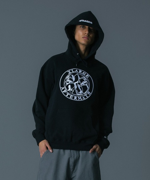 パーカー XLARGE×AFTERMATH PULLOVER HOODED SWEATSHIRT メンズ 