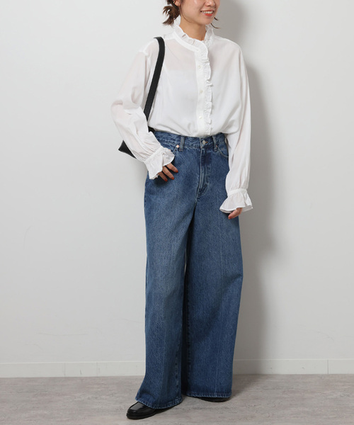 「JOURNAL STANDARD relume」 長袖シャツ FREE ホワイト レディース_画像3