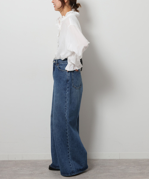 「JOURNAL STANDARD relume」 長袖シャツ FREE ホワイト レディース_画像4