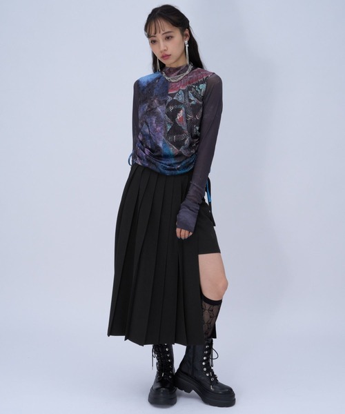 【新品未使用】HARE 新作 プリーツスリットスカート　黒 HARE（ハレ） スカート プリーツスリットスカート(HARE) : ZOZOTOWN