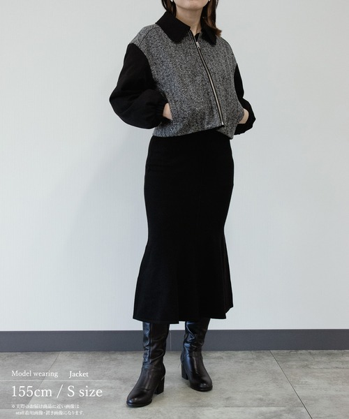 「Sirin」 中綿ブルゾン SMALL ブラック レディース_画像5