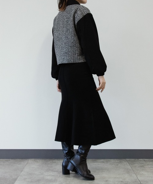 「Sirin」 中綿ブルゾン SMALL ブラック レディース_画像6