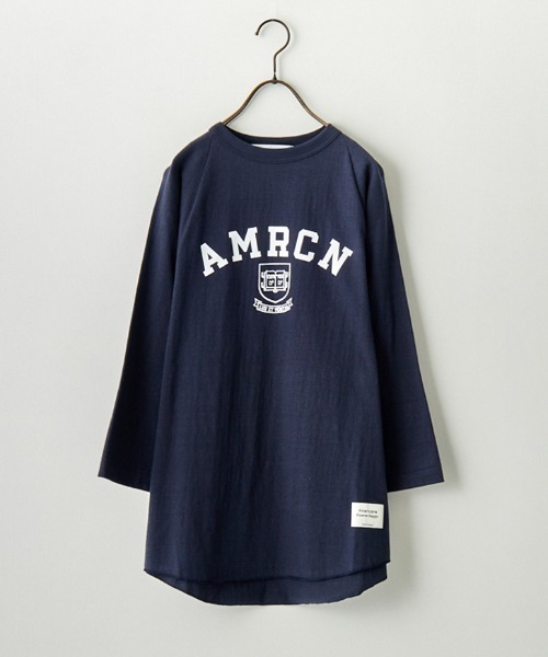 「AMERICANA」 7分袖カットソー ONE SIZE サックスブルー レディース_画像5