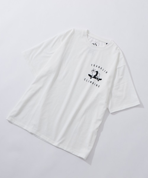 「Franklin Climbing」 半袖Tシャツ LARGE ホワイト メンズ_画像2