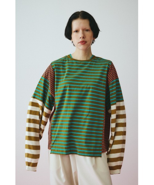 HeRIN.CYE tシャツ Patchwork cut tops パッチワークカットトップス