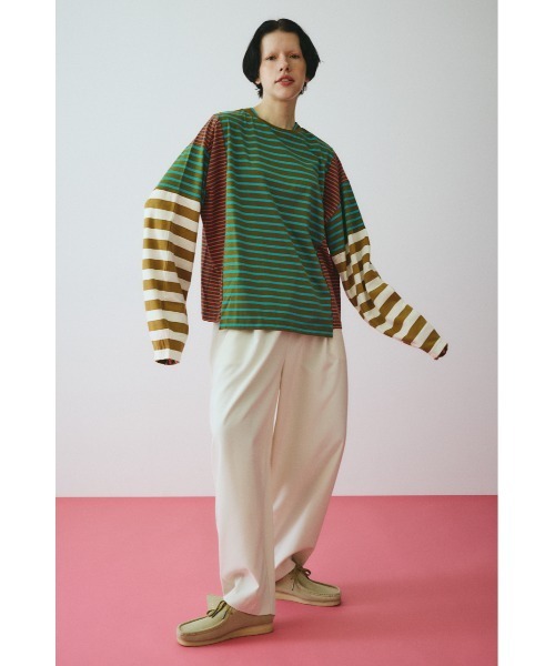 HeRIN.CYE tシャツ Patchwork cut tops パッチワークカットトップス