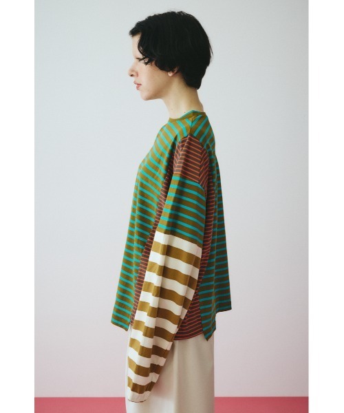 HeRIN. CYE ヘリンドットサイ　Patchwork cut tops HeRIN.CYE tシャツ Patchwork cut tops パッチワークカットトップス