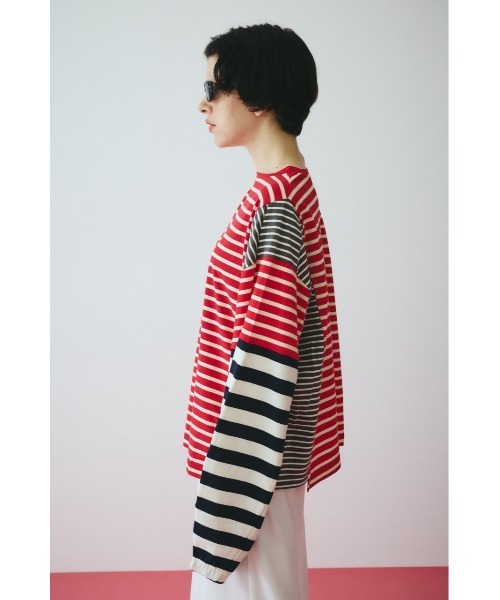 HeRIN.CYE tシャツ Patchwork cut tops パッチワークカットトップス