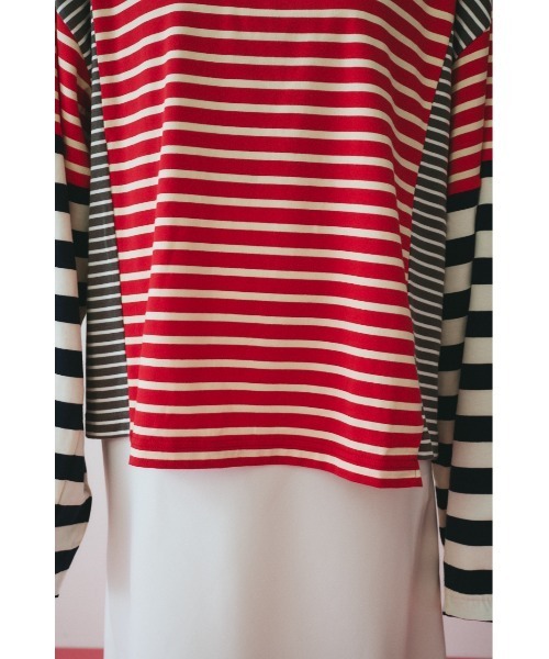 HeRIN. CYE ヘリンドットサイ　Patchwork cut tops HeRIN.CYE tシャツ Patchwork cut tops パッチワークカットトップス