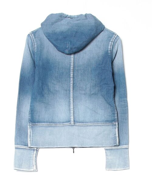 「YANUK」 ジップアップパーカー SMALL ブルー レディース_画像2