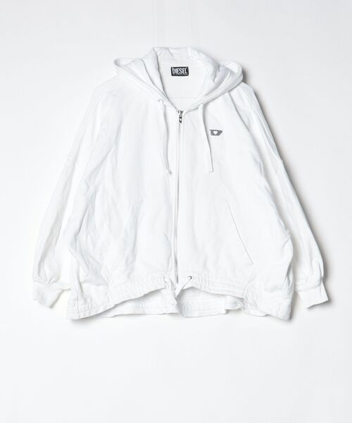 DIESEL」 ジップアップパーカー - ホワイト メンズ DIESEL S-GINN-HOOD 