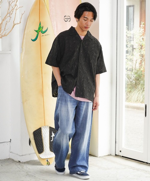 BAYFLOW（ベイフロー） ジーンズ コットンリネンバギーデニムパンツ