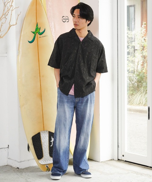 BAYFLOW（ベイフロー） ジーンズ コットンリネンバギーデニムパンツ