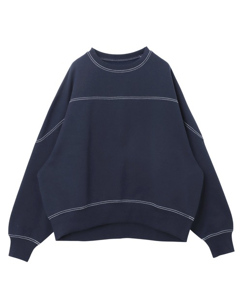 「andme」 「alma design」スウェットカットソー S ベージュ レディース_画像3