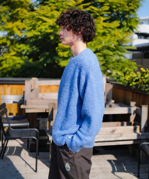 「roial」 長袖ニット LARGE ブルー メンズ_画像3