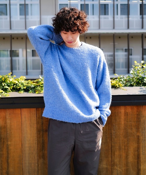 「roial」 長袖ニット LARGE ブルー メンズ_画像5