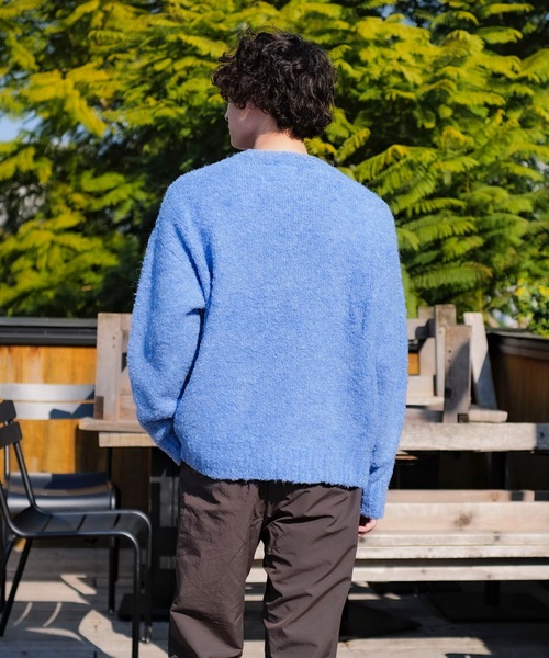 「roial」 長袖ニット LARGE ブルー メンズ_画像6