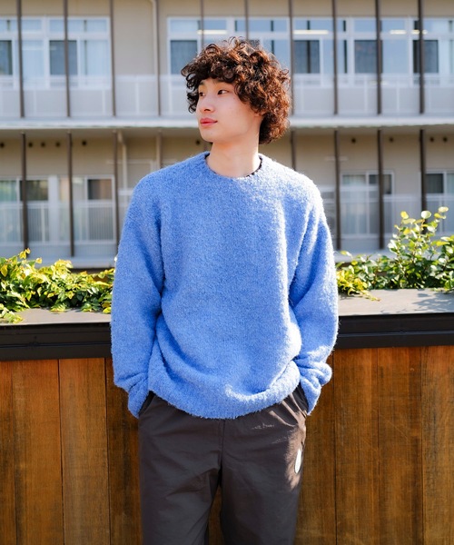 「roial」 長袖ニット LARGE ブルー メンズ_画像7