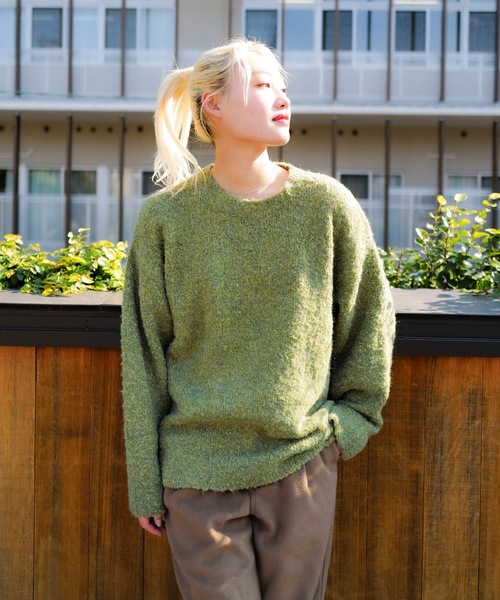 「roial」 長袖ニット LARGE ブルー メンズ_画像9