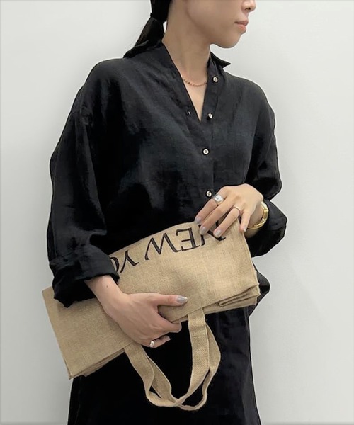 「LOUNGEDRESS」 長袖シャツ FREE カーキ レディース_画像2