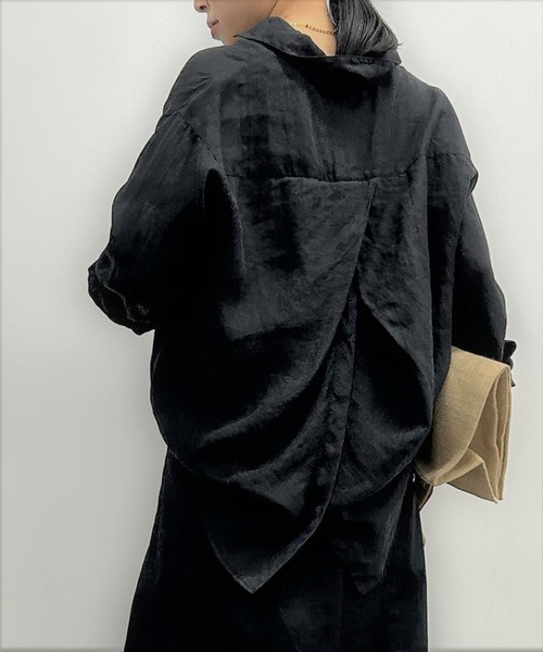 「LOUNGEDRESS」 長袖シャツ FREE カーキ レディース_画像3