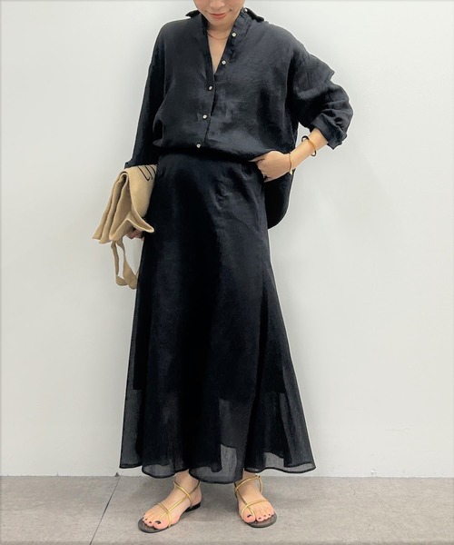 「LOUNGEDRESS」 長袖シャツ FREE カーキ レディース_画像4