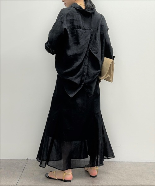 「LOUNGEDRESS」 長袖シャツ FREE カーキ レディース_画像6