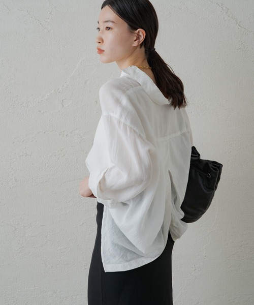 「LOUNGEDRESS」 長袖シャツ FREE カーキ レディース_画像7