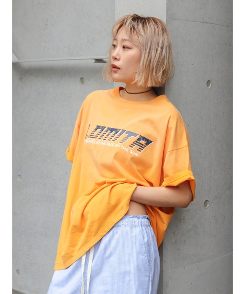 tシャツ ヴィンテージロゴルーズTee レディースの画像