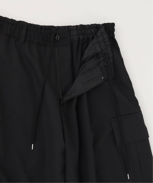 sulvam / サルバム | ウール ギャバジン ボンテージ パンツ | S | ブラック | メンズ sulvam（サルバム） パンツ 「sulvam/サルバム」ギャバジンカーゴ