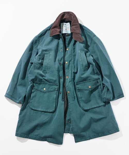 「NAUTICA」 ステンカラーコート MEDIUM オリーブ メンズ