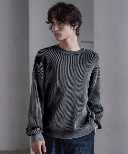 「CLEL」 長袖ニット S レッド メンズ_画像8