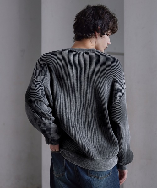 「CLEL」 長袖ニット S レッド メンズ_画像9