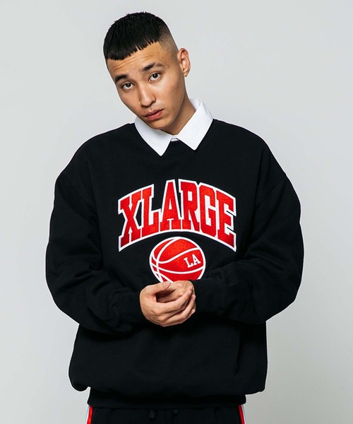 「XLARGE」 スウェットカットソー X-LARGE アッシュ メンズ