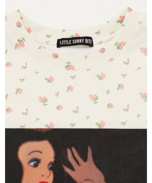 「Little sunny bite」 半袖Tシャツ SMALL ホワイト レディース_画像4