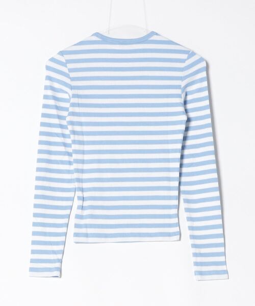 「TOMMY JEANS」 長袖カットソー X-SMALL ライトブルー レディース_画像2