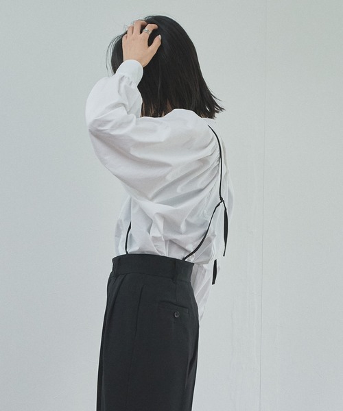 「Audrey and John Wad」 長袖ブラウス FREE チャコールグレー レディース_画像5