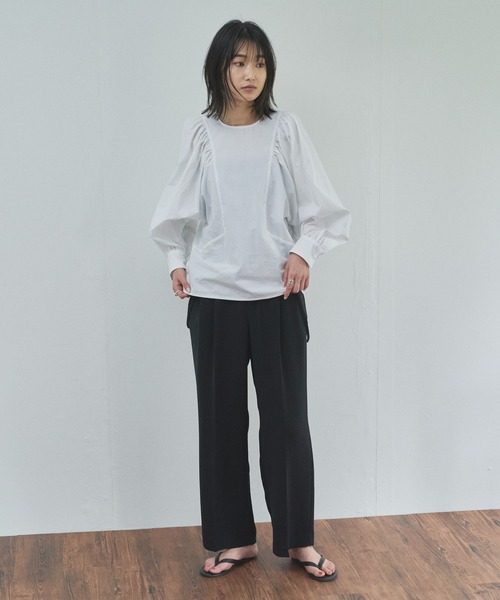 「Audrey and John Wad」 長袖ブラウス FREE チャコールグレー レディース_画像6